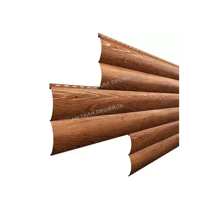 Металлический сайдинг Woodstock-Т Металл-Профиль ECOSTEEL Золотой дуб 28х330